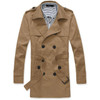 Mens Trench Coat 2017 New Fashion Designer Men Long Coat Windbreaker Autumn Winter Double-breasted Slim Trench Coat Men Overcoat