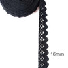 FENGRISE Apparel Sewing Fabric 5 Yards DIY Ivory Cream Black Trim Cotton Crocheted Lace Fabric Ribbon Handmade Accessories Craft