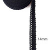 FENGRISE Apparel Sewing Fabric 5 Yards DIY Ivory Cream Black Trim Cotton Crocheted Lace Fabric Ribbon Handmade Accessories Craft