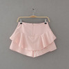 Fengmeisi Ruffles shorts skirts women Sexy drawstring beach solid color summer shorts Loose streetwear shorts P3852