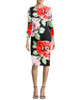 Fenghua Fashion Elegant Summer Dress Women 2018 Spring Long Sleeve Foral Dress Vintage Sexy Work Office Party Bodycon Dresses