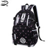 FengDong waterproof fabric school bags for girls cute butterfly decoration usb backpack laptop bag 15.6 schoolbag girl book bag