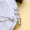 FENASY Pearl Jewelry Brand wedding engagement jewelry sets Natural Pearl pendant Necklace women/stud Earrings,crown ring