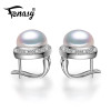 FENASY pearl earrings,2017 new natural Pearl earring, earrings for women,vintage fashion pearl Jewelry stud earrings,jewelry box