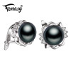 FENASY pearl earrings,2017 new natural Pearl earring, earrings for women,vintage fashion pearl Jewelry earrings,gift box