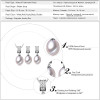 FENASY Jewelry sets Pearl Jewelry,Pearl Pendant Necklace, Freshwater Pearl Earrings,long earrings for love,best friends pendant