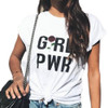Feminist Shirt Inspirational Shirt Feminist Girl Power Tumblr Shirt Hipster Shirt Flower Rose All Day GRL PWR T-Shirt