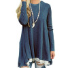 Femme Autumn Blouse Casual Women Blouses Tops Loose Shirts Winter 2018 Basic Lace Shirt Track Jumper Tunic Long Blusas GV184