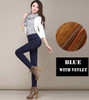 Female Oversized Trousers for work office Autumn Winter plus size velvet Trousers warm Elastic Pencil Pants Elastic Waist Pants