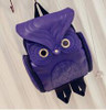 Female Owl Backpack Women Shoulder Bag Girls Black PU Leather School Bags Backpacks Women Backpack