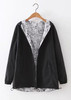 FEKEHA 2018 Autumn Women Bomber Basic Jacket Pocket Zipper Hoodies Women Two Side Wear Cartoon Print Outwear Loose Coat