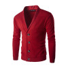 2017 New style spring and autumn men's Popular fashion brand cardigans men casual cardigan lapel self - knitting sweater men