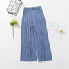 2017 New Spring Summer Womens Fashion Thin Chiffon Wide Leg Pants Pleated Elastic High Waist Cropped Trousers Casual Loose Pants 2017 New Spring Summer Womens Fashion Thin Chiffon Wide Leg Pants Pleated Elastic High Waist Cropped Trousers Casual Loose Pants