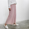 2017 New Spring Summer Womens Fashion Thin Chiffon Wide Leg Pants Pleated Elastic High Waist Cropped Trousers Casual Loose Pants 2017 New Spring Summer Womens Fashion Thin Chiffon Wide Leg Pants Pleated Elastic High Waist Cropped Trousers Casual Loose Pants