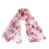 2017 new spring fashion brand scarf Rose Womens elegant casual Voile Long Stole summer sunscreen cape Scarves Shawl Scarf