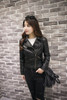 2017 New Spring Autumn Faux Soft Leather Jackets Women Short Slim PU Jacket Female Casual Motorcycle Leather Coat Outwear
