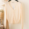 2017 Summer Cardigans Women V Neck Long Sleeve Knitted Thin Sweater Candy Sheer Cardigan Sun Protection Coat Air Conditioning