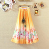 2017 Summer Bohemian Long Skirt Chiffon Vintage Faldas Largas Elegant Print Saia Longa Ladies Casual Maxi Skirts Women Clothes 2017 Summer Bohemian Long Skirt Chiffon Vintage Faldas Largas Elegant Print Saia Longa Ladies Casual Maxi Skirts Women Clothes