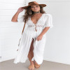 2017 Summer Beach Cover-up Fashion Women Boho Kimono Cardigan Crochet Chiffon Loose Outwear Vintage Blouse Tops Plus Size