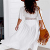 2017 Summer Beach Cover-up Fashion Women Boho Kimono Cardigan Crochet Chiffon Loose Outwear Vintage Blouse Tops Plus Size