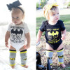 2017 Summer Batman Baby Romper Newborn Baby Boy Girl Clothes Short Sleeve Cotton Outfits Toddler Kids Jumpsuit Rompers 0-24M