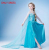 2017 Summer Baby Girl Dress Princess Vestidos Fever 2 Anna Elsa Dress Birthday Party Dress Children Clothing For Kids Costume