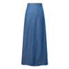 2017 Summer Autumn Long Maxi Skirt High Waisted Floor Length Denim Jeans Skirts Women Casual Jupe Saia Jeans longa With Pockets