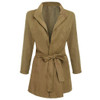 2017 Sale Trench Coat For Women New Fashion Front Open Outwear Tunic Solid Windbreak regular slim solid polyester casual