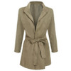 2017 Sale Trench Coat For Women New Fashion Front Open Outwear Tunic Solid Windbreak regular slim solid polyester casual