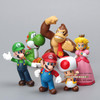 Free Shipping Super Mario Bros Peach Toad Mario Luigi Yoshi Donkey Kong PVC Action Figure Toys Dolls 6pcs/set New in Box SMFG218 Free Shipping Super Mario Bros Peach Toad Mario Luigi Yoshi Donkey Kong PVC Action Figure Toys Dolls 6pcs/set New in Box SMFG218
