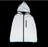 Free shipping Spring autumn women men 3m reflective jacket windbreaker hooded coat sportwear jacket men