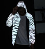 Free shipping Spring autumn women men 3m reflective jacket windbreaker hooded coat sportwear jacket men