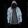 Free shipping Spring autumn men 3m reflective jacket windbreaker hooded coat sportwear jacket