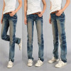 Free shipping Spring and summer girls straight pants fashion jeans female plus size loose long trousers casual pants