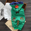 Free shipping Spring Autumn male female child denim bib pants baby hooded casual bib pants