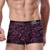 Free Shipping Silk underwear men boxer Summer Ultrathin Sexy shorts Young red lips seamless underwear R2