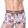 Free Shipping Silk underwear men boxer Summer Ultrathin Sexy shorts Young red lips seamless underwear R2