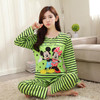 Free shipping Pajama Sets Long Sleeve women Sleepwear New 2017 spring Carton Cotton Pajamas Mujer Women Home Clothes Wholesale