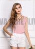 Free Shipping New 2018 Fashion Women Chiffon Sleeveless Shirt Vest Vest Tank Tops Blouse Waistcoat 7