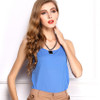 Free Shipping New 2018 Fashion Women Chiffon Sleeveless Shirt Vest Vest Tank Tops Blouse Waistcoat 7