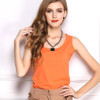 Free Shipping New 2018 Fashion Women Chiffon Sleeveless Shirt Vest Vest Tank Tops Blouse Waistcoat 7