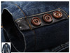 LONMMY M-4XL Cowboy blazer jeans jacket men jaqueta Cotton PU leather stitching Casual Denim jacket men blazer Suits for men New
