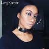 LongKeeper Sunglasses Cramilo Vintage Metal Retro Women Rimless Oversize Sunglasses Tint Lens Brand Designer UV400 AB256