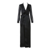 Long Trench Coat For Women Plus Size Tunic Long Sleeve Soft Silk Satin Coats Ladies Open Front Tie Waist Casual Long Outerwear