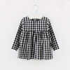 Long Sleeve Baby Girl Dress Plaid Girls Clothing Infant Bebes 1 Year Birthday Dress Soft Clothes Cotton Dress For Girl