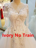 Long Sleeve A-line V-neck Lace Beaded Ivory Wedding Dresses Elegant Bride Dress Wedding Gowns 2018 New Design Custom Made XG04