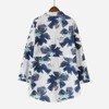 Casual Long Sleeve Shirt Women Autumn New Fashion Floral Print Cotton Linen Blouses Plus Size Women Top With Pockets T64805