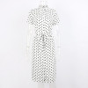 Casual Dot Bandage Shirt Dress Women 2018 Summer Short Sleeve Sexy Vestidos Button Elegant Chiffon Dresses Robe Femme Casual Dot Bandage Shirt Dress Women 2018 Summer Short Sleeve Sexy Vestidos Button Elegant Chiffon Dresses Robe Femme