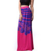 2017 Vintage Style Casual Beach Floral Print Long Maxi Skirts Faldas Summer Milk Silk Floor Length Skirt For Ladies Plus Size