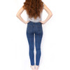 2017 Vintage Mom Fit High Waist Jeans Elastic Femme Women Washed Blue Denim Skinny Jeans Classic Pencil Pants C3553